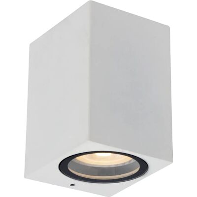 Lucide Zaro lampa ścienna zewnętrzna - Biała - IP44 - GU10 - 35W Lucide Zaro lampa ścienna zewnętrzna - Biała - IP44 - GU10 - 35W