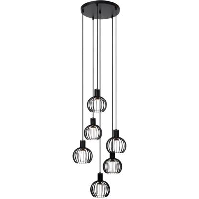 Lucide Mikaela 6-Licht Schwarz Pendelleuchte - Deckenlampe Lucide Mikaela 6-Licht Schwarz Pendelleuchte - Deckenlampe