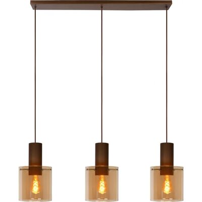 Lucide Toledo Vintage Bar Pendant Light - Amber - Pendant Light Lucide Toledo Vintage Bar Pendant Light - Amber - Pendant Light