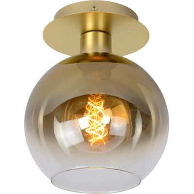 Lucide Marius Retro Flush Ceiling Light - 1xE27 - Gold - Brass - Ceiling Light Lucide Marius Retro Flush Ceiling Light - 1xE27 - Gold - Brass - Ceiling Light