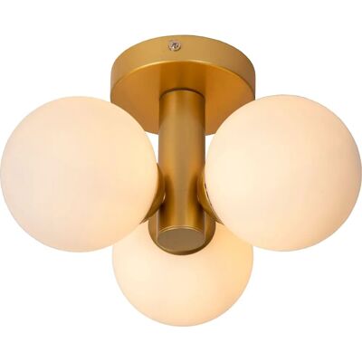 Lucide Trudy Lampe Plafonnier Moderne pour Salle de Bain - 28cm - 3xG9 - IP44 - Or - Publicité Lucide Trudy Lampe Plafonnier Moderne pour Salle de Bain - 28cm - 3xG9 - IP44 - Or - Publicité