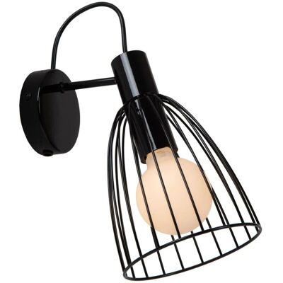 Lucide Macarons Wandleuchte - Schwarz - Industriestil Lucide Macarons Wandleuchte - Schwarz - Industriestil