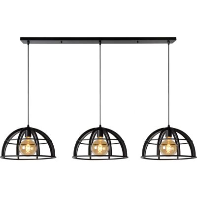 Lámpara colgante Dikra Lucide - 3xE27, Ø40cm, Negro Lámpara colgante Dikra Lucide - 3xE27, Ø40cm, Negro