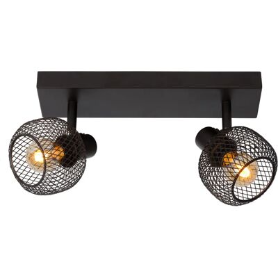 Lucide Maren Retro Double Plafond Spot - Noir - Éclairage de plafond - Publicité Lucide Maren Retro Double Plafond Spot - Noir - Éclairage de plafond - Publicité