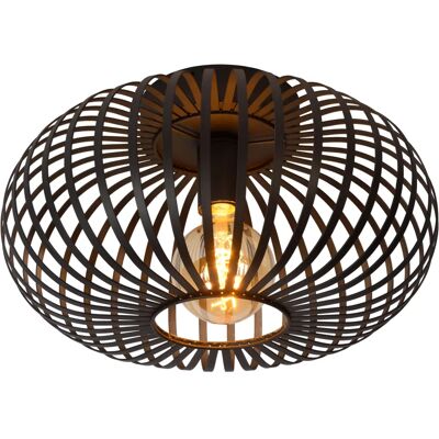 Lucide Manuela Vintage Luce da Soffitto - Ø39,5cm - Nero Lucide Manuela Vintage Luce da Soffitto - Ø39,5cm - Nero