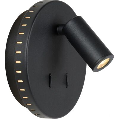 Lucide Bentjer Wall Light - 14cm LED, Black, Modern Design Lucide Bentjer Wall Light - 14cm LED, Black, Modern Design