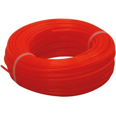 Toolland DC24010 Filo di nylon per tagliabordi - 100m, Rosso, 2.4mm - Accessorio per tagliabordi Toolland DC24010 Filo di nylon per tagliabordi - 100m, Rosso, 2.4mm - Accessorio per tagliabordi