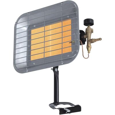Perel Gasverwarming - 4500W, draagbare buitenverwarming, butaan/propeen Perel Gasverwarming - 4500W, draagbare buitenverwarming, butaan/propeen