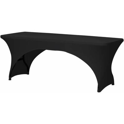 Perel Svart Elastisk Bordsduk - Rektangulär med Båge - 15x34x10cm Perel Svart Elastisk Bordsduk - Rektangulär med Båge - 15x34x10cm
