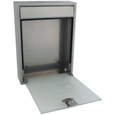 Boîte aux Lettres Murale Perel Milan Argent - Sécure - 27x37x9cm - Publicité Boîte aux Lettres Murale Perel Milan Argent - Sécure - 27x37x9cm - Publicité