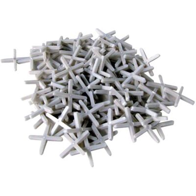 Croix de carreaux Toolland - 250 pcs - Blanc - Espacement de sol Croix de carreaux Toolland - 250 pcs - Blanc - Espacement de sol