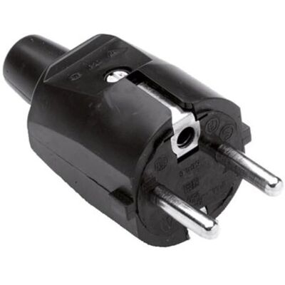 Famatel Schwarzer Stecker - 8 x 4 x 4 cm - Stecker Famatel Schwarzer Stecker - 8 x 4 x 4 cm - Stecker