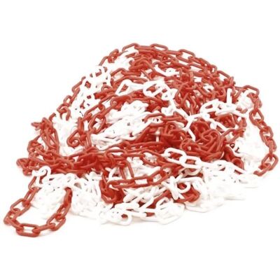 Perel Catena di Barriera Rosso/Bianco - 25 M - Marcatura Zona di Sicurezza Perel Catena di Barriera Rosso/Bianco - 25 M - Marcatura Zona di Sicurezza