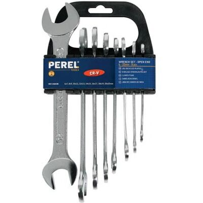 Velleman 1420-R8 Jeu de Clés à Fourche Ouverte - 6-22 mm - 8 Pièces Velleman 1420-R8 Jeu de Clés à Fourche Ouverte - 6-22 mm - 8 Pièces
