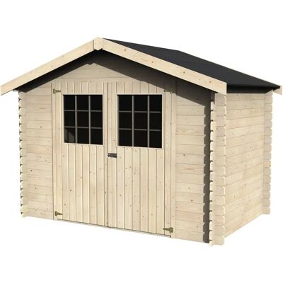 Decor et Jardin Flodova Gartenhaus - 28mm, 5,9m², Natur Decor et Jardin Flodova Gartenhaus - 28mm, 5,9m², Natur