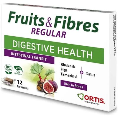 Ortis Marque Cubes de Fruits et Fibres Réguliers - 12 Pack - Publicité Ortis Marque Cubes de Fruits et Fibres Réguliers - 12 Pack - Publicité