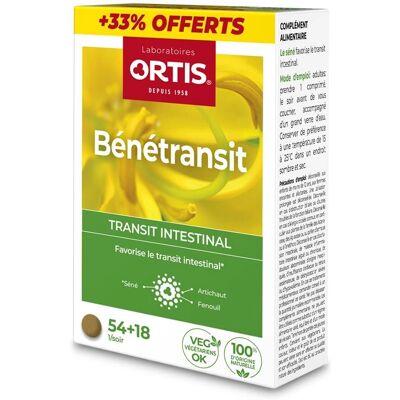 Ortis Bénétransit Transit Intestinal 54 Tabletten - Verdauungshilfe Ortis Bénétransit Transit Intestinal 54 Tabletten - Verdauungshilfe