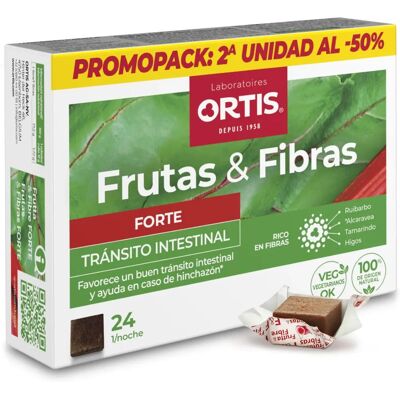 Ortis Forte Cubos Masticables Frutas y Fibras - Suplemento Alimenticio Ortis Forte Cubos Masticables Frutas y Fibras - Suplemento Alimenticio