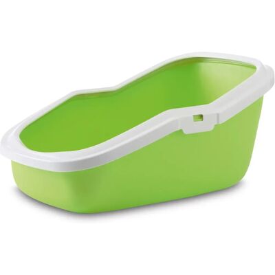 Savic Lime Green Katzentoilette - Tief, Mit Abnehmbarem Rand - Katzenklo Savic Lime Green Katzentoilette - Tief, Mit Abnehmbarem Rand - Katzenklo