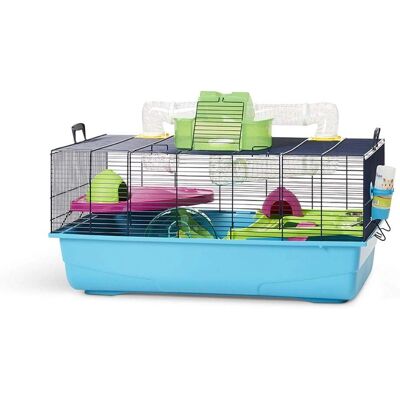 Savic Hamsterkäfig - Blau / Grün - 80 x 50 x 50 cm Savic Hamsterkäfig - Blau / Grün - 80 x 50 x 50 cm