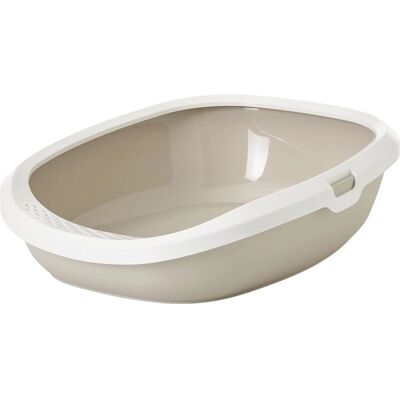Litière pour chat Gizmo M - Blanc/Beige Litière pour chat Gizmo M - Blanc/Beige