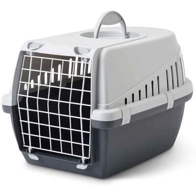 Savic Trotter Transportbox - Anthrazit/Grau - Klein Savic Trotter Transportbox - Anthrazit/Grau - Klein