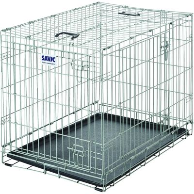 Marque Modèle Cage Métallique pour Chien - Transport Pliable - Publicité Marque Modèle Cage Métallique pour Chien - Transport Pliable - Publicité