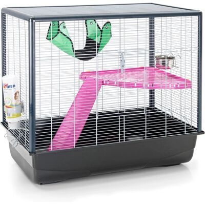 Nobby Kleintier-Habitat - Hamster, Ratte - Schwarz, Silber Nobby Kleintier-Habitat - Hamster, Ratte - Schwarz, Silber