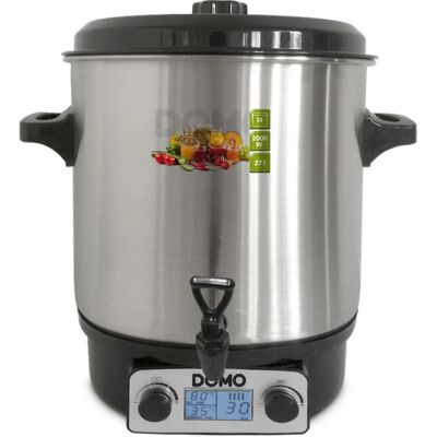 Domo Cuocitore per conserve - Acciaio Inox 27L - Automatico 2000W Domo Cuocitore per conserve - Acciaio Inox 27L - Automatico 2000W