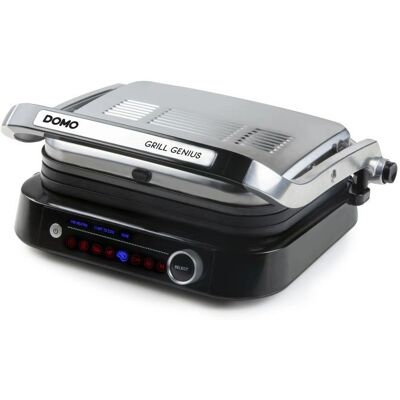 DOMO Genius grill électrique à contact revêtement anti-adhésif - NOIR DOMO Genius grill électrique à contact revêtement anti-adhésif - NOIR