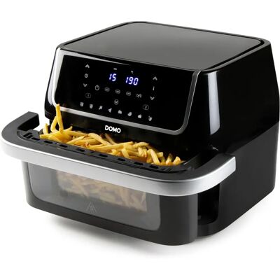 Domo 10L Levegős fritőz - Állítható hőmérséklet, Sync, Érintőképernyő Domo 10L Levegős fritőz - Állítható hőmérséklet, Sync, Érintőképernyő