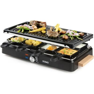 DOMO - DO9294G - 8 Personen - 1400 W - Raclettegrill DOMO - DO9294G - 8 Personen - 1400 W - Raclettegrill