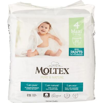 Moltex Pure & Nature Pantaloni usa e getta Taglia 4 - Pannolini Moltex Pure & Nature Pantaloni usa e getta Taglia 4 - Pannolini