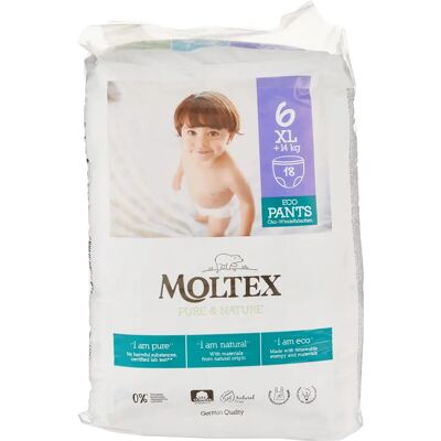 Pantaloni usa e getta Moltex Pure & Nature XL Taglia 6 - Unisex Pantaloni usa e getta Moltex Pure & Nature XL Taglia 6 - Unisex