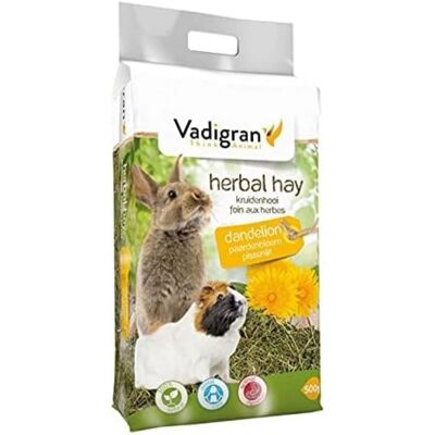 Fieno di Dente di Leone Vadigran 500g - Cibo per piccoli animali Fieno di Dente di Leone Vadigran 500g - Cibo per piccoli animali