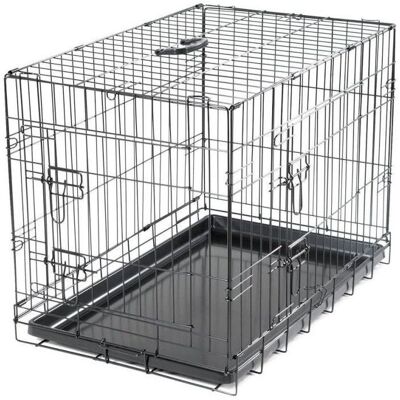 Cage pour Chien Vadigran - Pliable Noire - 76x48x55 cm Cage pour Chien Vadigran - Pliable Noire - 76x48x55 cm