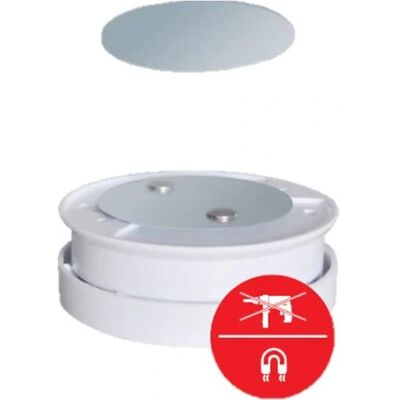 Chacon Magnetische Rookmelderhouder - Oppervlaktebevestiging - 0,5kg - Grijs Chacon Magnetische Rookmelderhouder - Oppervlaktebevestiging - 0,5kg - Grijs
