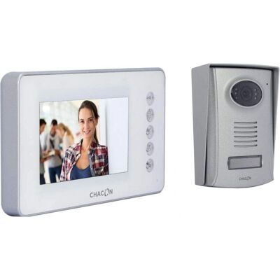 Chacon 34801 Bianco PVC Alluminio Sistema Video Interfono - Video Interfono Chacon 34801 Bianco PVC Alluminio Sistema Video Interfono - Video Interfono