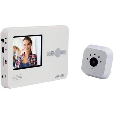 CHACON - Spioncino digitale LCD 2,8 - Blanco - Visor de puerta CHACON - Spioncino digitale LCD 2,8 - Blanco - Visor de puerta