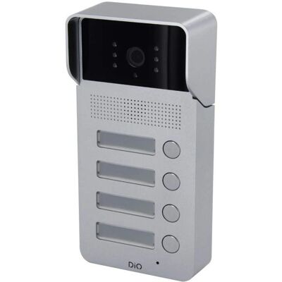 DIO CONNECTED HOME Außenstelle mit 4 Tasten - Video-Gegensprechanlage DIO CONNECTED HOME Außenstelle mit 4 Tasten - Video-Gegensprechanlage