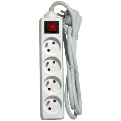Chacon 5411478440819 Extensión eléctrica - Enchufe con 4 tomas Chacon 5411478440819 Extensión eléctrica - Enchufe con 4 tomas