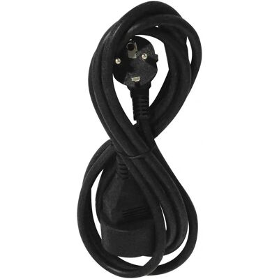 Câble rallonge Chacon 66711 - 3 mètres, noir, IP20 - Publicité Câble rallonge Chacon 66711 - 3 mètres, noir, IP20 - Publicité