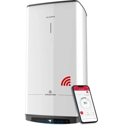 Ariston Quadris WiFi Elektrischer Wassererhitzer - Platzsparend 100L Ariston Quadris WiFi Elektrischer Wassererhitzer - Platzsparend 100L
