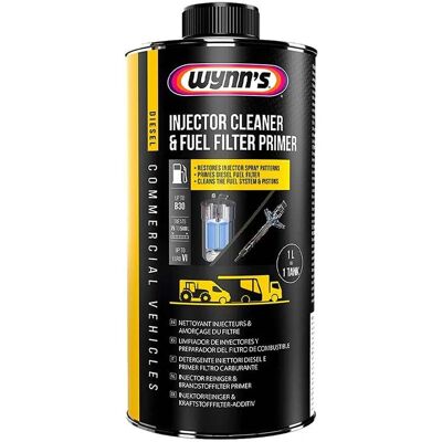 Wynns Limpiador de Inyectores y Primer de Filtro de Combustible - Vehículos Comerciales - 1ltr Wynns Limpiador de Inyectores y Primer de Filtro de Combustible - Vehículos Comerciales - 1ltr