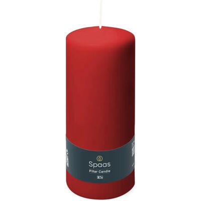 Spaas Rode Cilinderkaars - 80/200mm, 100u, Zonder Geur Spaas Rode Cilinderkaars - 80/200mm, 100u, Zonder Geur