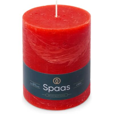 Bougie rustique rouge 100/130mm Spaas - Bougie - Publicité Bougie rustique rouge 100/130mm Spaas - Bougie - Publicité