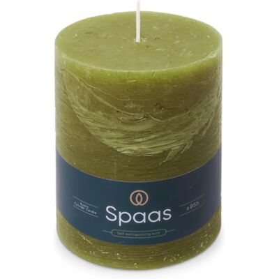 Spaas Rustieke Kaars 100/130mm - Olijfgroen - Kaars Spaas Rustieke Kaars 100/130mm - Olijfgroen - Kaars
