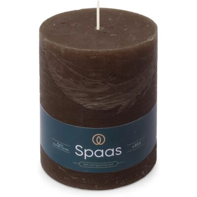 Spaas - Rustieke Kaars 100/130mm - Donkerbruin - Kaars Spaas - Rustieke Kaars 100/130mm - Donkerbruin - Kaars