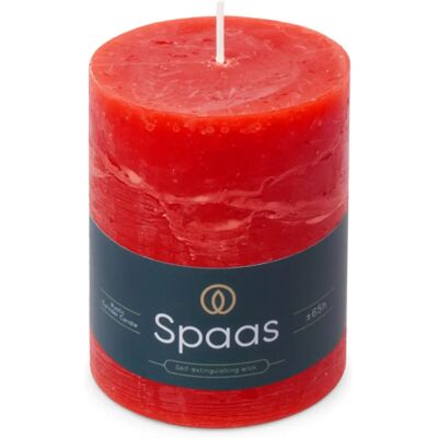 Spaas - Rustieke Kaars 80/110mm-rood - Kaars Spaas - Rustieke Kaars 80/110mm-rood - Kaars