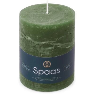 Spaas Rustiek Kaars 80/110mm Donkergroen - Kaars Spaas Rustiek Kaars 80/110mm Donkergroen - Kaars